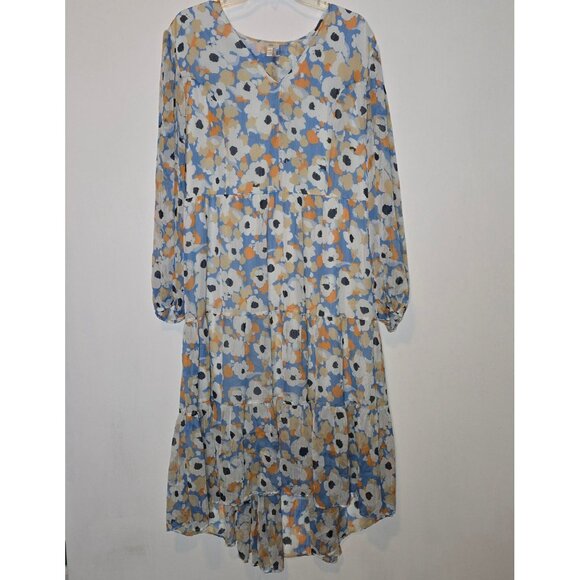 Joie Women's Floral Tiered Printed Tiered Maxi Dress, Sz XL, NWT, MSRP $268 - Picture 7 of 11